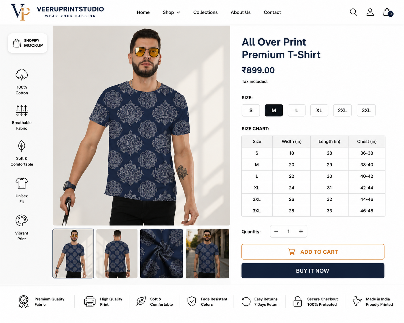 Premium Unisex All-Over Print (AOP) T-Shirt ,Edge-to-Edge Graphic Tee